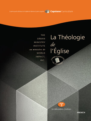 cover image of Théologie de l'Église, Cahier d'exercices de L'étudiant